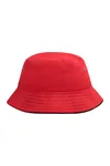 Fisherman Piping Hat for Kids Red / Black