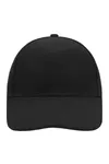 6-Panel Cap Laminated Black