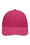 6-Panel Sandwich Cap Pink / White