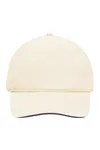 5 Panel Sandwich Cap Natural / Navy