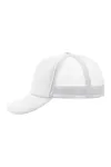 5-Panel Polyester Mesh Cap White