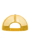 5 Panel Polyester Mesh Cap for Kids white/gold yellow