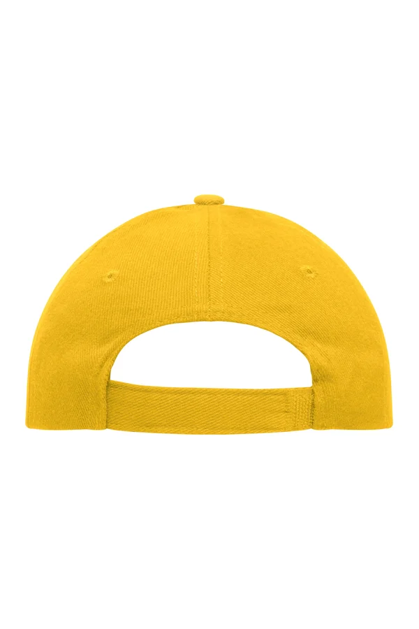 6 Panel Cap Heavy Cotton gold yellow