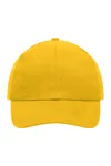 6 Panel Cap Heavy Cotton gold yellow