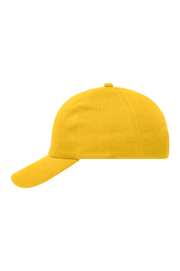 6 Panel Cap Heavy Cotton gold yellow