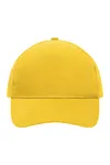 5 Panel Cap Heavy Cotton gold yellow
