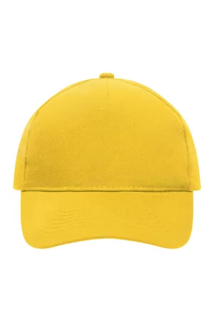 5 Panel Cap Heavy Cotton gold yellow