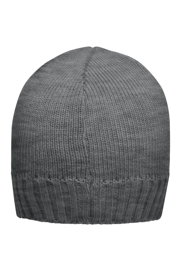 Rib-Beanie Dark Grey Melange
