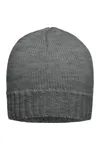Rib-Beanie Dark Grey Melange