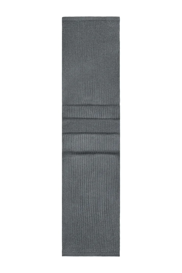 Knitted Scarf Dark Grey Melange