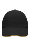 6-Panel Raver Sandwich Cap Black / Orange