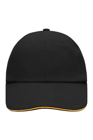 6-Panel Raver Sandwich Cap Black / Orange