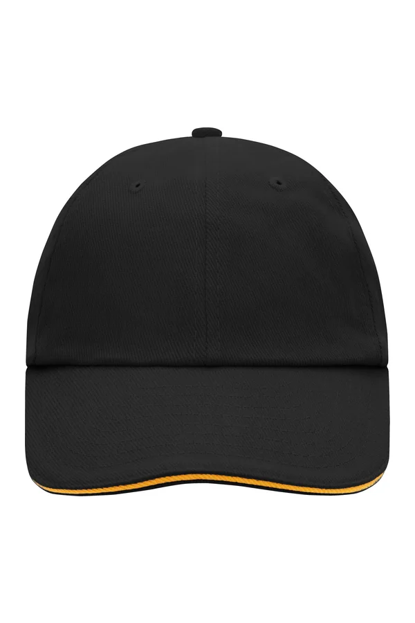 6-Panel Raver Sandwich Cap Black / Orange