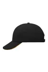 6-Panel Raver Sandwich Cap Black / Orange