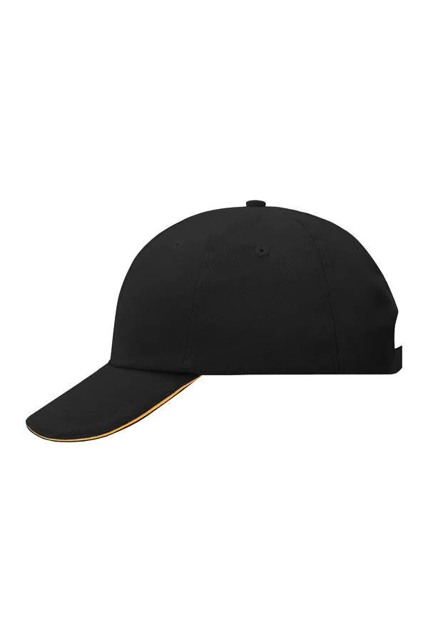 6-Panel Raver Sandwich Cap Black / Orange