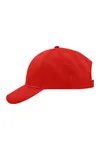 Brushed 6-Panel Cap Red