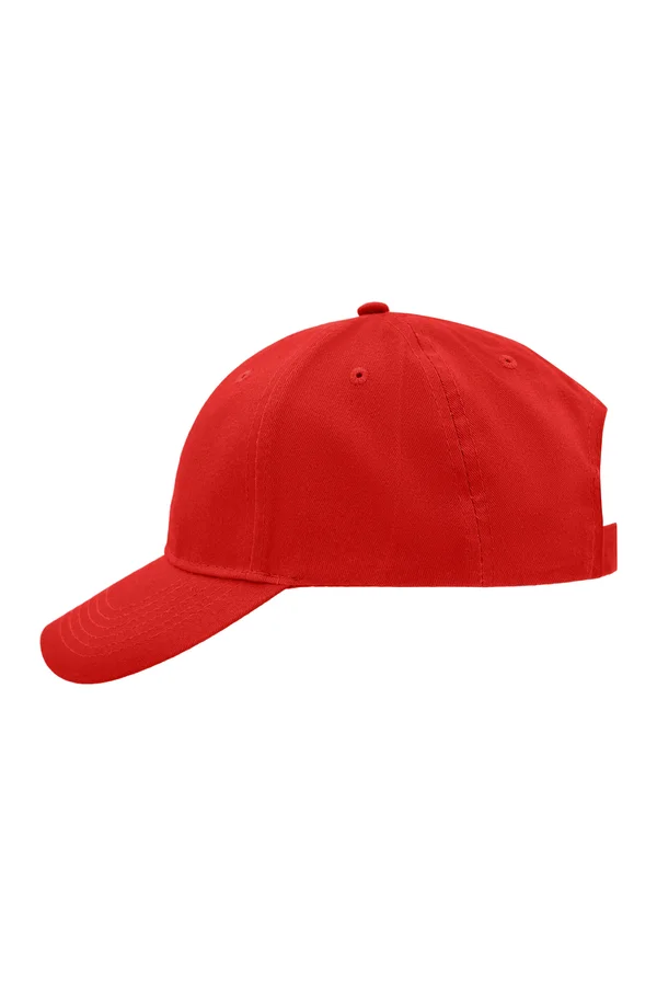 Brushed 6-Panel Cap Red