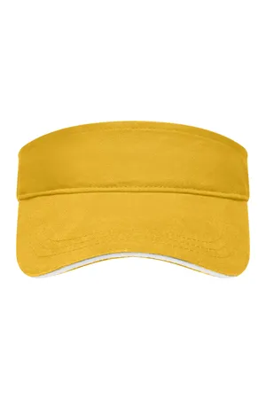Sandwich Sunvisor gold yellow/white