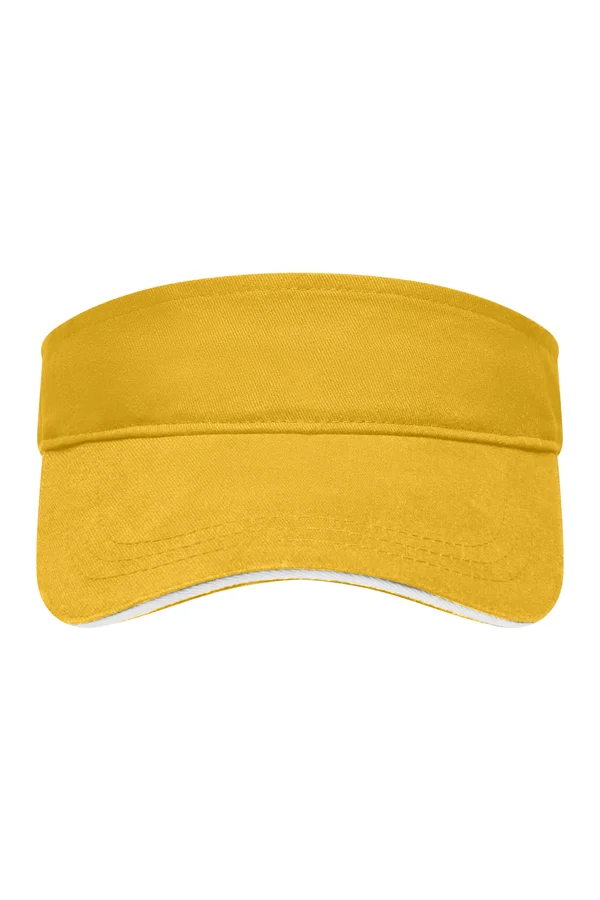 Sandwich Sunvisor gold yellow/white