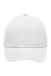 6-Panel Polyester Peach Cap White
