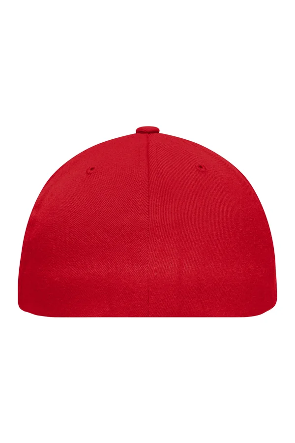 6 Panel Flexfit® Flat Peak Cap Red