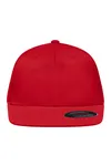 6 Panel Flexfit® Flat Peak Cap Red