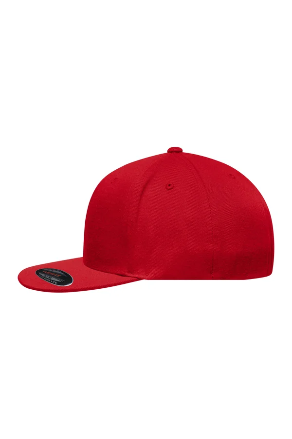 6 Panel Flexfit® Flat Peak Cap Red