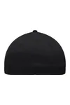 6 Panel Elastic Fit Baseball Cap Black