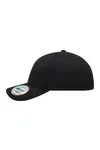 6 Panel Elastic Fit Baseball Cap Black
