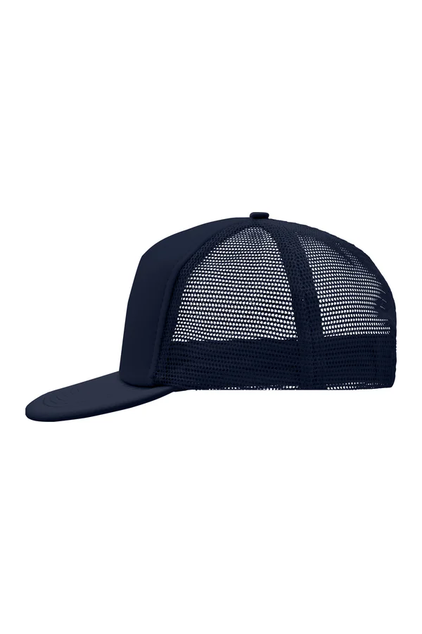 5 Panel Flat Peak Cap Navy / Navy