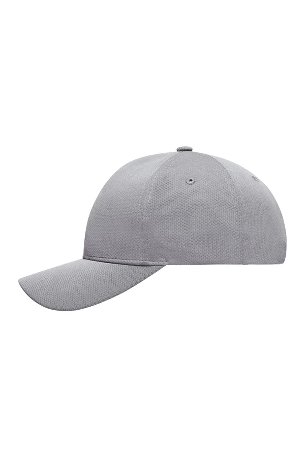 6 Panel Sport Mesh Cap Grey