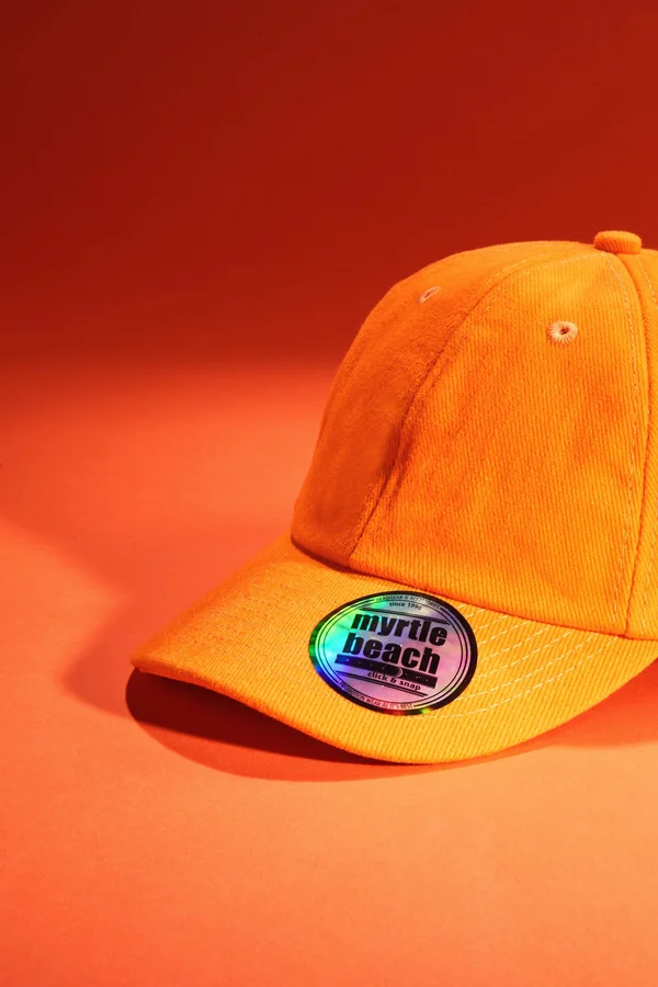 6 Panel Kappe Orange