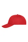 6 Panel Cap Bio Cotton Red