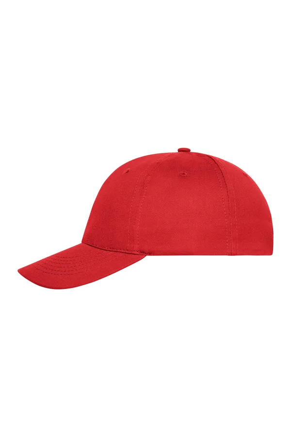 6 Panel Cap Bio Cotton Red