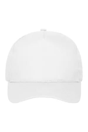 5 Panel Cap Bio Cotton White