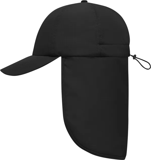 6 Panel Kappe mit Nackenschutz