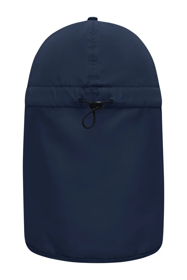 6 Panel Cap with Neck Guard Navy