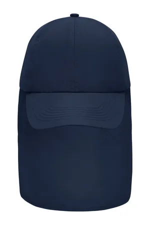 6 Panel Cap with Neck Guard Navy