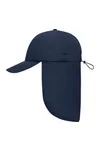 6 Panel Cap with Neck Guard Navy