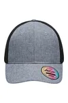 6 Panel Mesh Cap Mélange grey melange/black