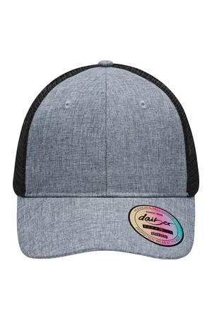 6 Panel Mesh Cap Mélange grey melange/black