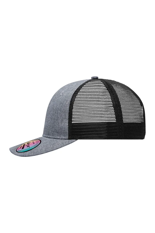 6 Panel Mesh Cap Mélange grey melange/black