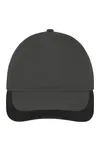 5 Panel Sport Kappe Dark Grey / Black