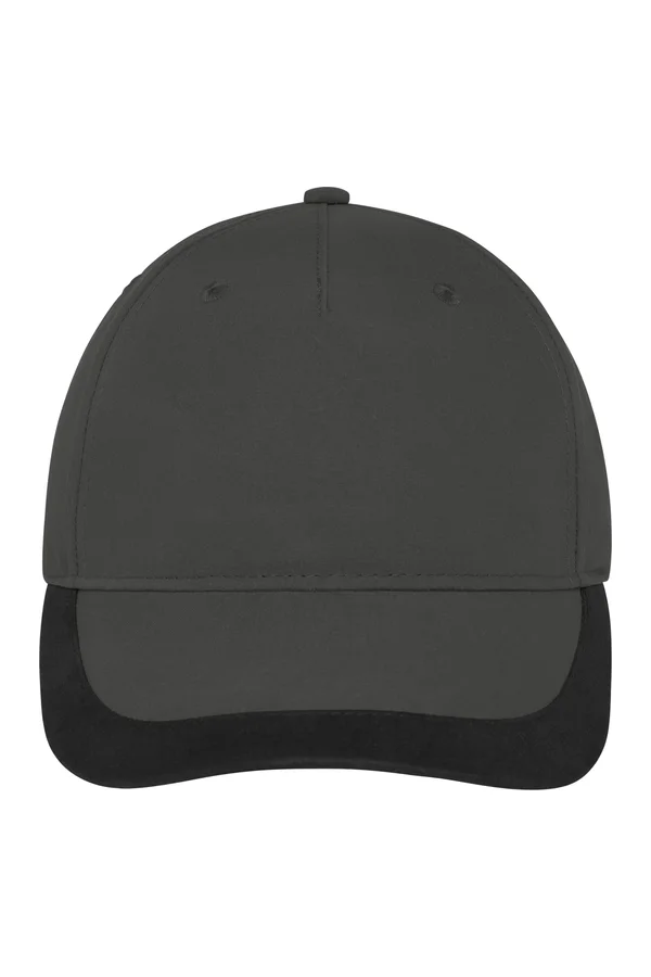 5 Panel Sport Kappe Dark Grey / Black