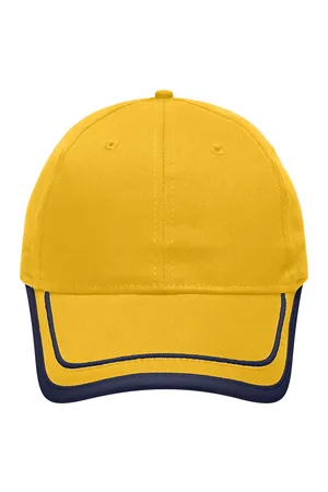 6 Panel Piping Kappe gold yellow/navy