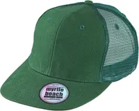 6 Panel Baumwoll Flat Peak Mesh Kappe