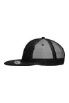 6 Panel Flat Peak Cap Black