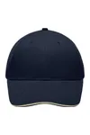 Light Brushed Sandwich Cap Navy / Beige
