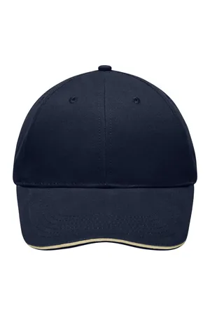 Light Brushed Sandwich Cap Navy / Beige