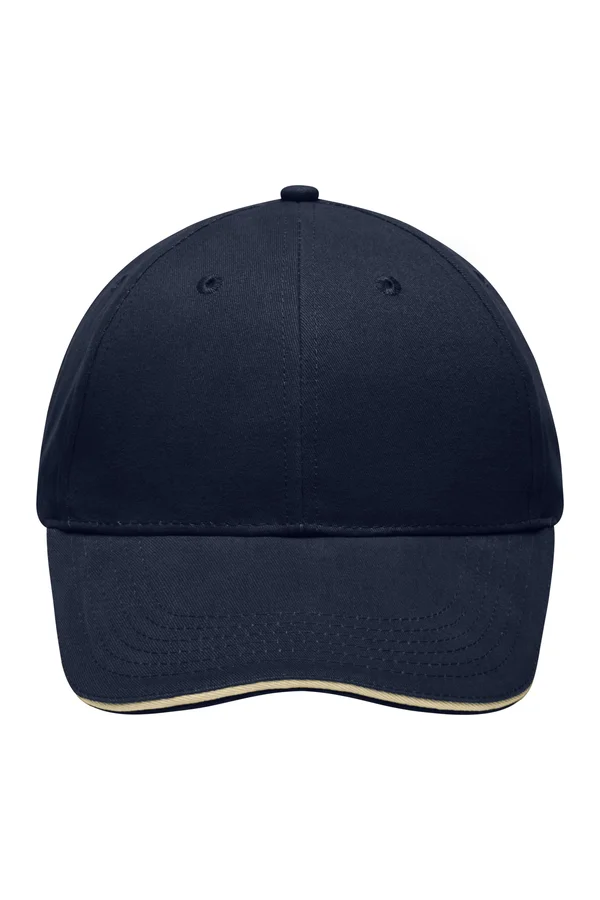 Light Brushed Sandwich Cap Navy / Beige